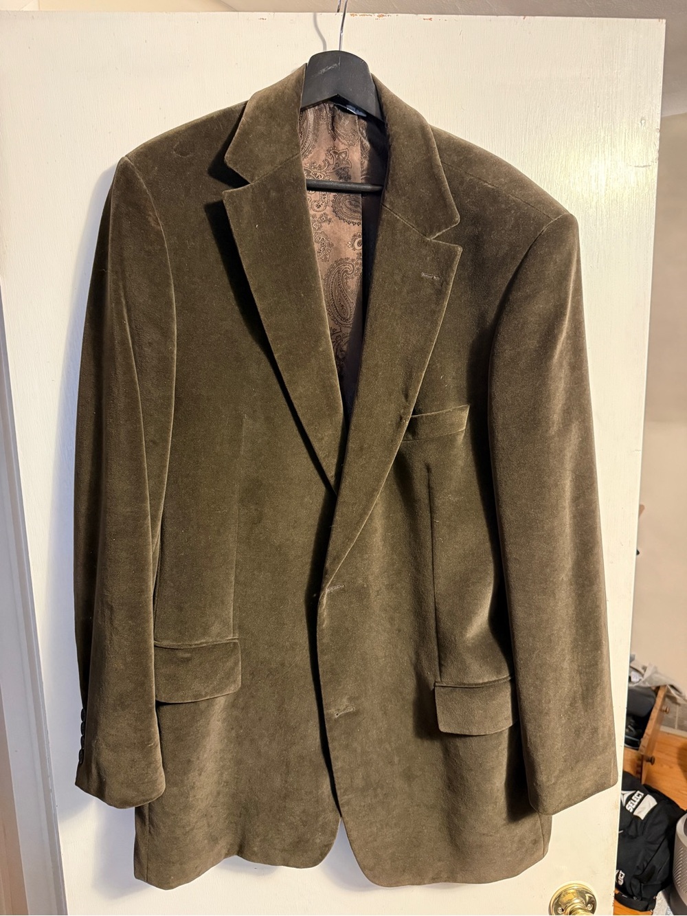 Hugo Boss Olive Velvet Sport Coat